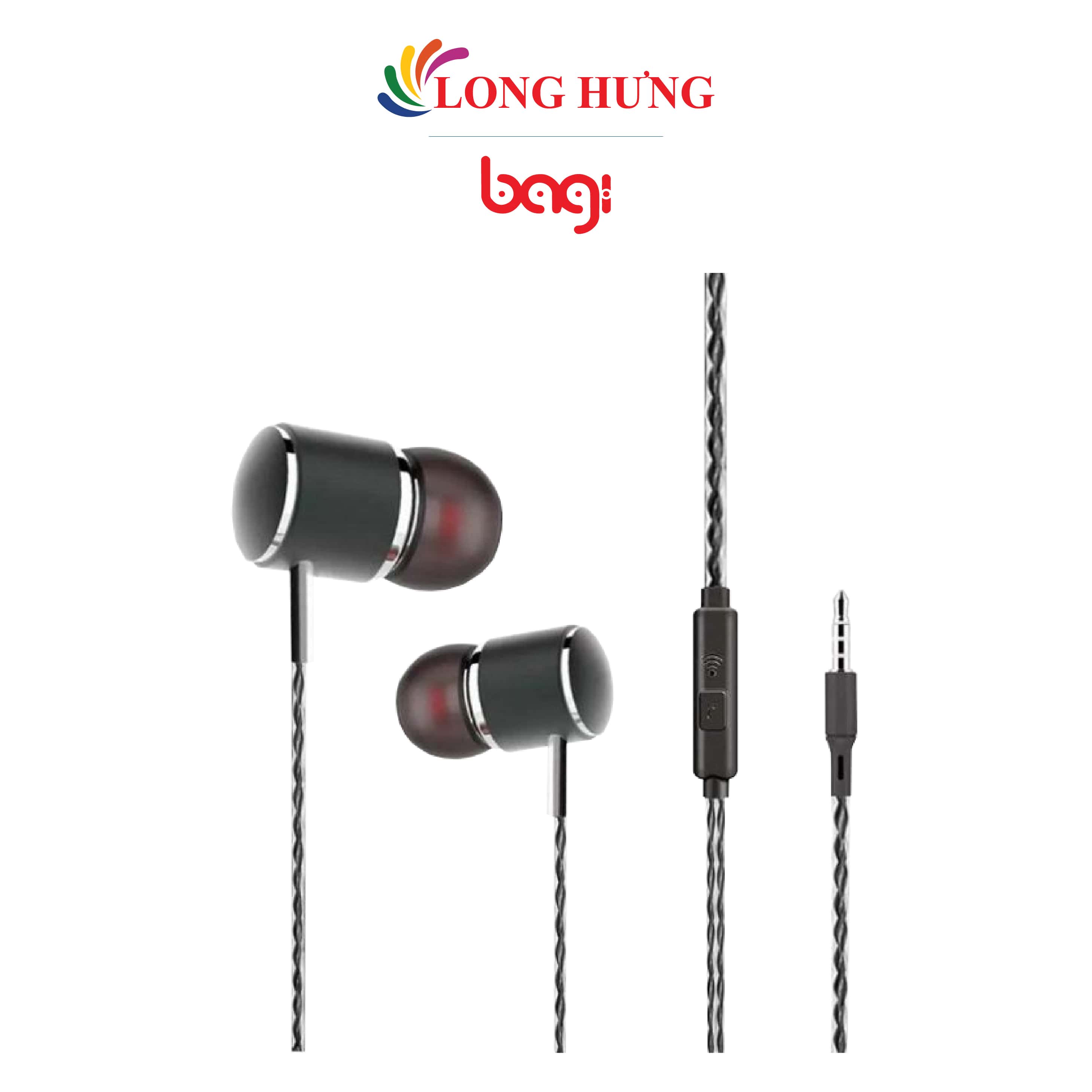 Tai nghe có dây Bagi Extra Bass BM-M2 - Hàng chính hãng