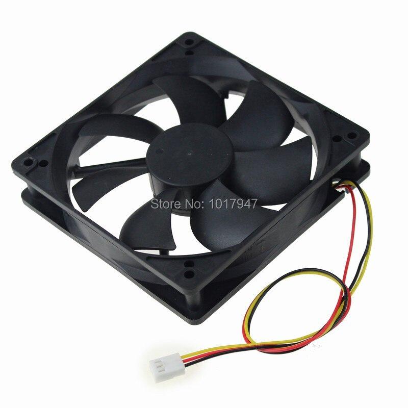 1 Bộ Quạt Tản Nhiệt Không Chổi Than 12v 3p 120mm 120x25mm 12025 Fg Dc
