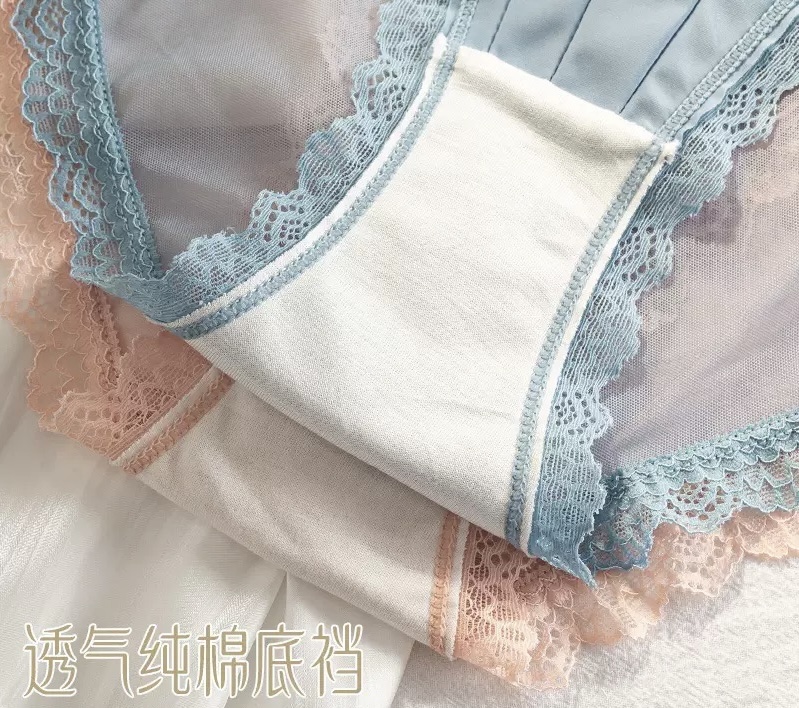 QUẦN LÓT LỤA SATIN CỔ ĐIỂN KIỂU PHÁP VẢI LƯỚI GỢI CẢM REN THUẦN KHIẾT TỪ 40-65KG DÀNH CHO NỮ