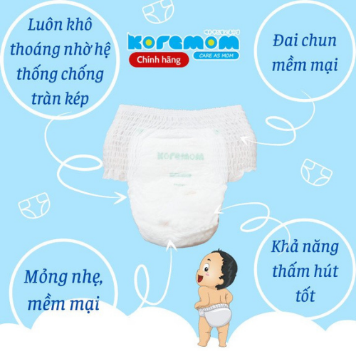 Tã Bỉm Quần Koremom L48 (48 Miếng) - Bao Bì Mới