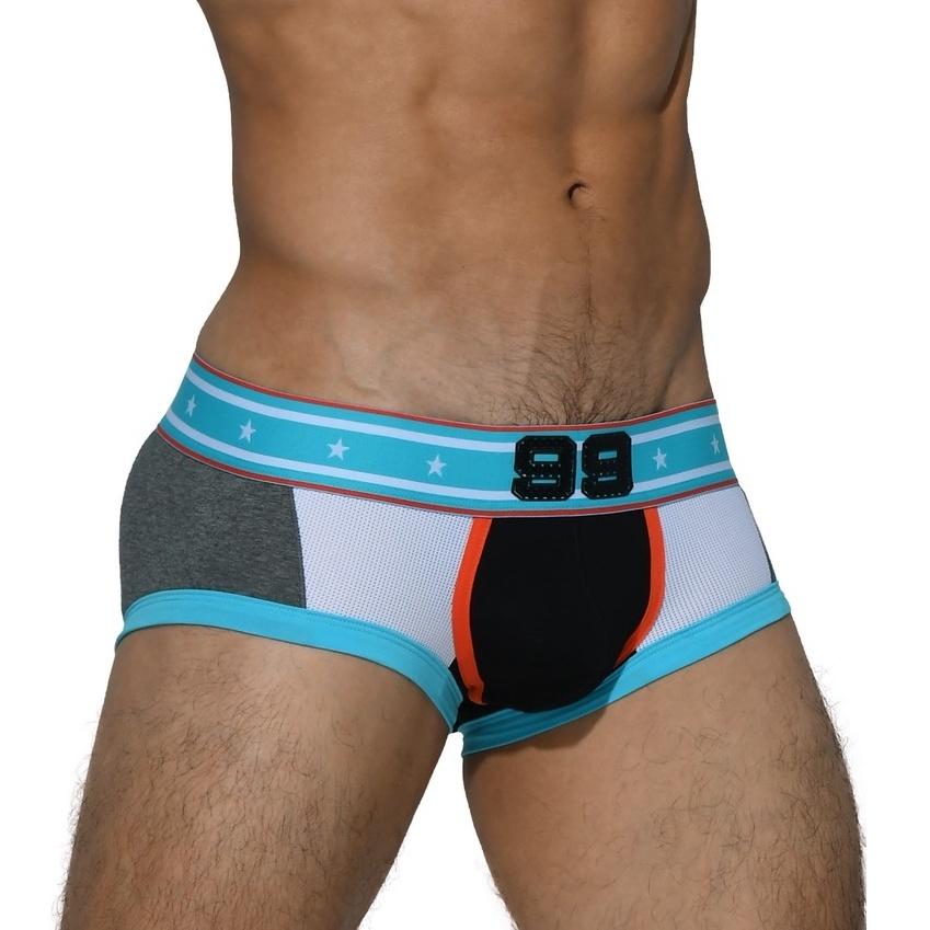 Quần lót nam Private Structure Underwear Low Rise Hipster BLUZ4017 Dark Melange