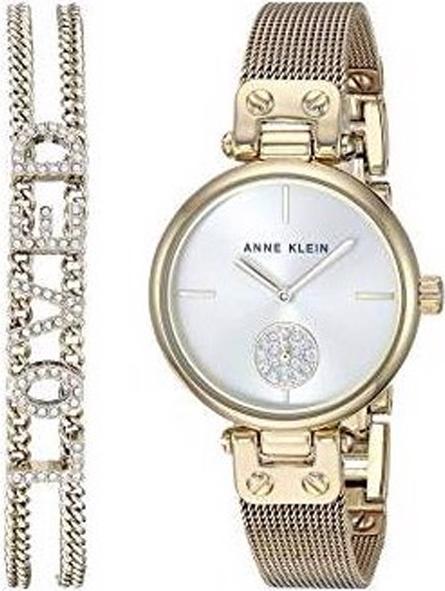 Bộ đồng hồ và vòng tay ANNE KLEIN 3552GBST