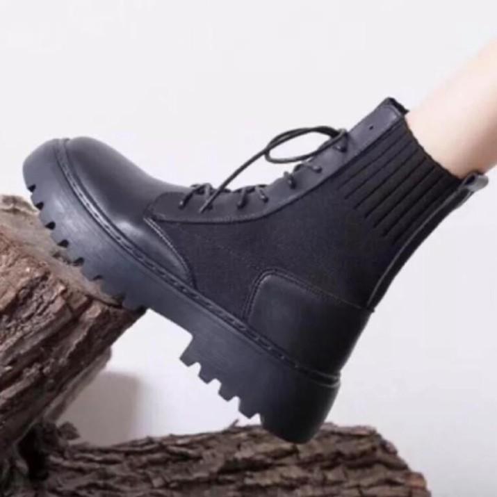 Boots Nữ, Giày Bốt Nữ Dr.Martens Boots Thu Đông Hottrend Phong Cách Màu Đen Minhtushoes Giày Dép Nữ Thời Trang