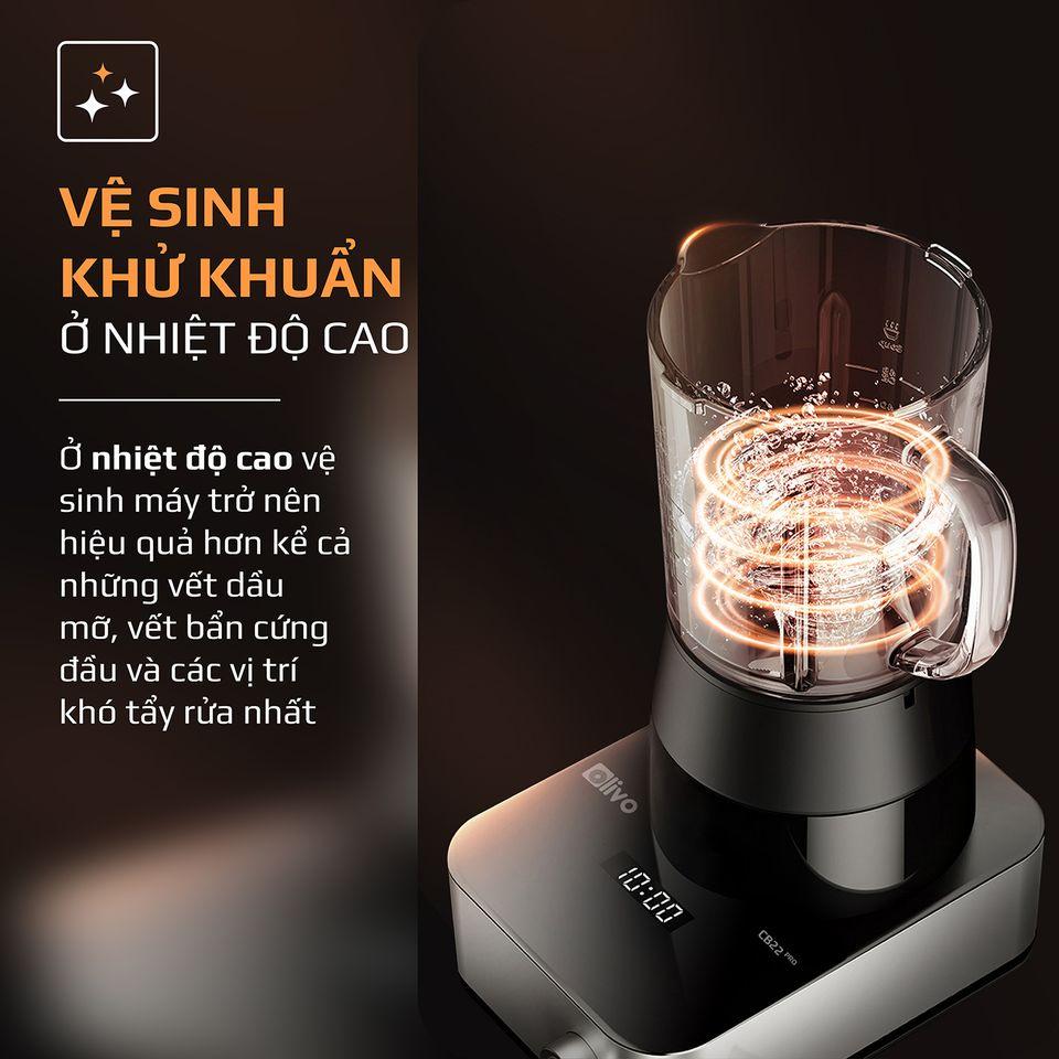 Máy Làm Sữa Hạt Olivo CB22 Pro, 1800W-1.75Lit,14 Chế Độ Xay Nấu Đa Năng, Hàng Chính Hãng