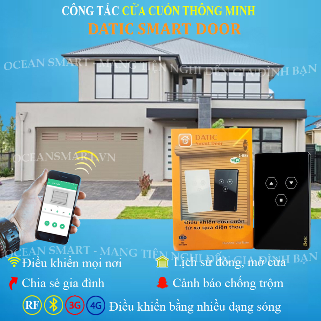 Công Tắc Cửa Cuốn Thông Minh Datic Door, Công Tắc Cửa Cuốn Điều Khiển Từ Xa Bằng Điện Thoại - DTDOOR