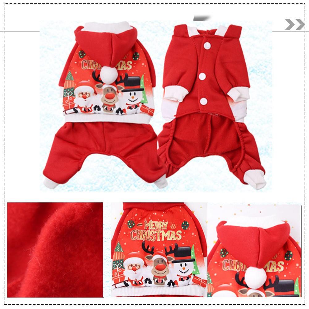 Áo noel cho chó mèo, áo nỉ lông cho chó 10kg