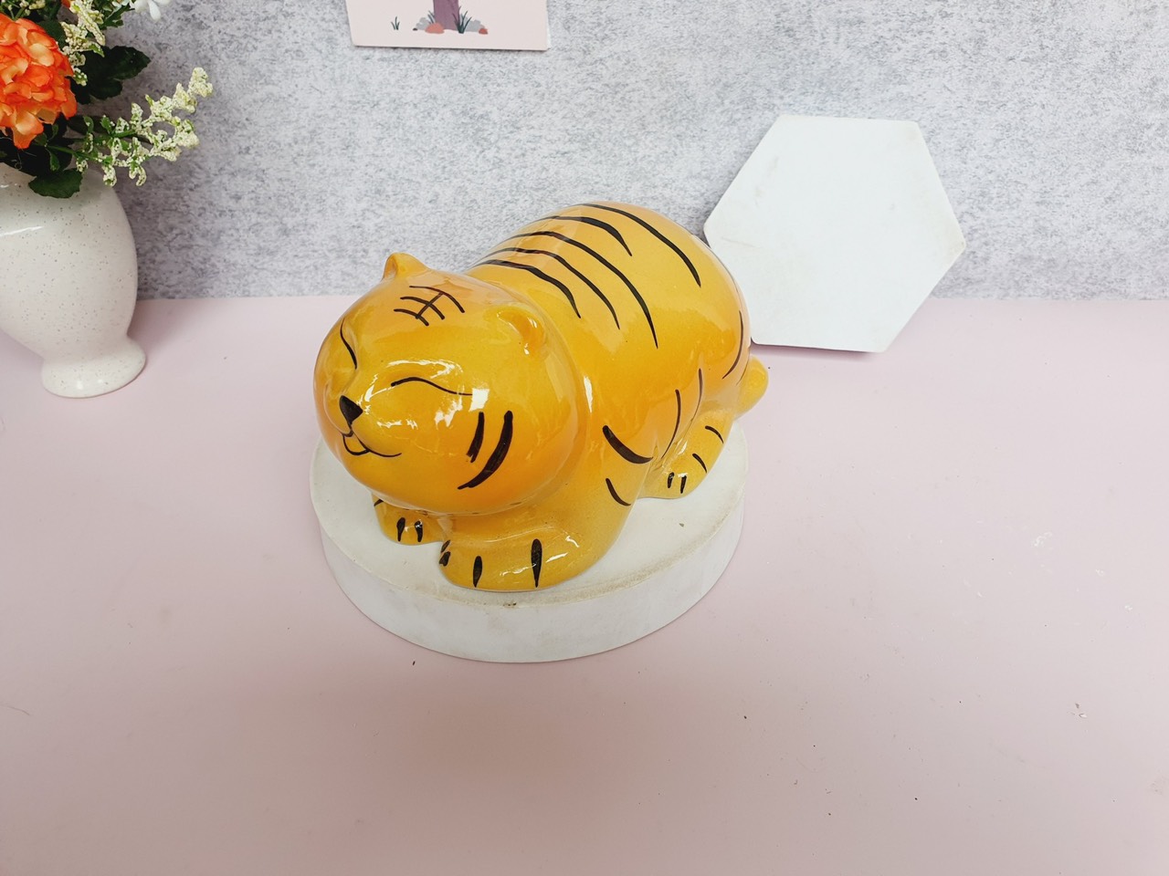 Heo đất tiết kiệm,Ống heo tiết kiệm hình hổ gốm Bát Tràng tiết kiệm tiền