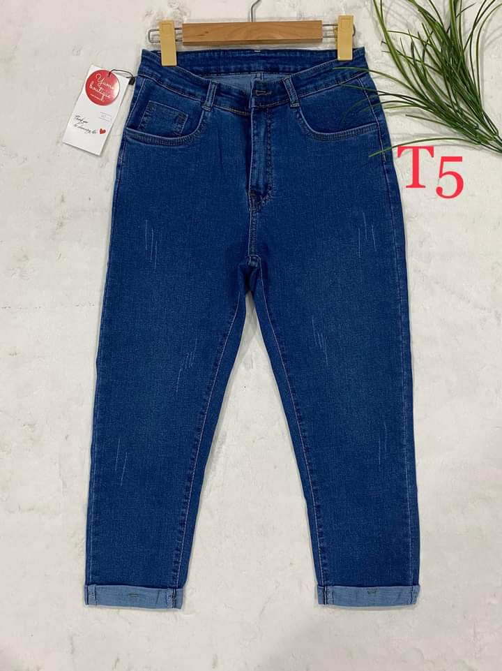 Quần jean 9 tất lật lai có size 26-44 . Vải dày và co giãn. YUME JEAN BIGSIZE.