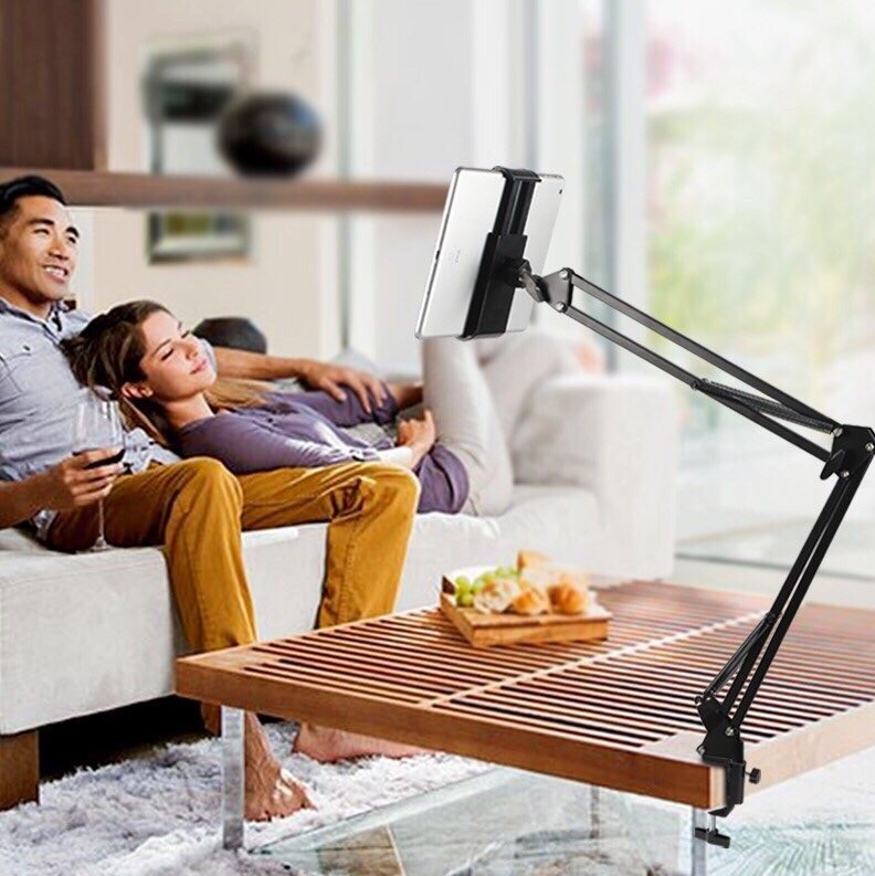 Giá đỡ điện thoại, máy tính bảng, xem phim kẹp đầu giường, kẹp bàn rất tiện dụng - Hàng chính hãng