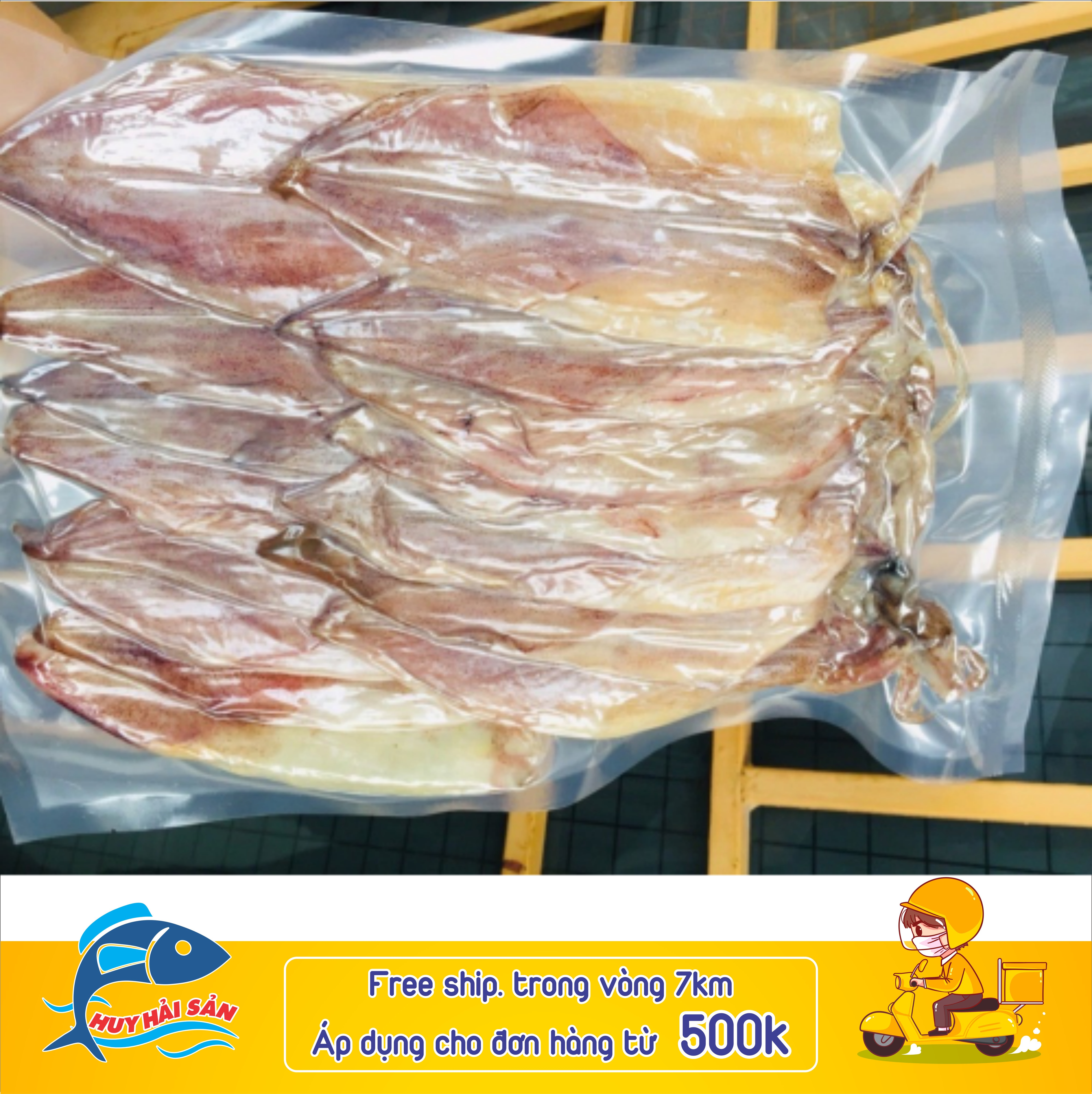 Khô mực size 16-22con - Gói 500g