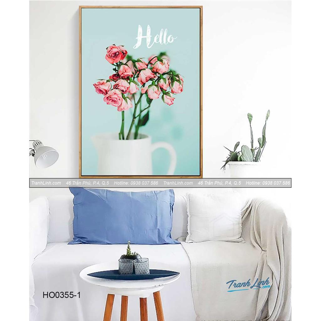 Tranh Canvas hoa treo tường trang trí phòng khách ho.ttph0345