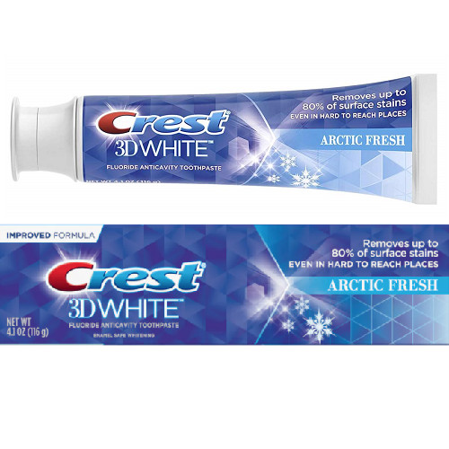 Lốc 3 cây kem đánh răng trắng răng Crest 3D White Arctic Fresh Whitening 116g (Mỹ)