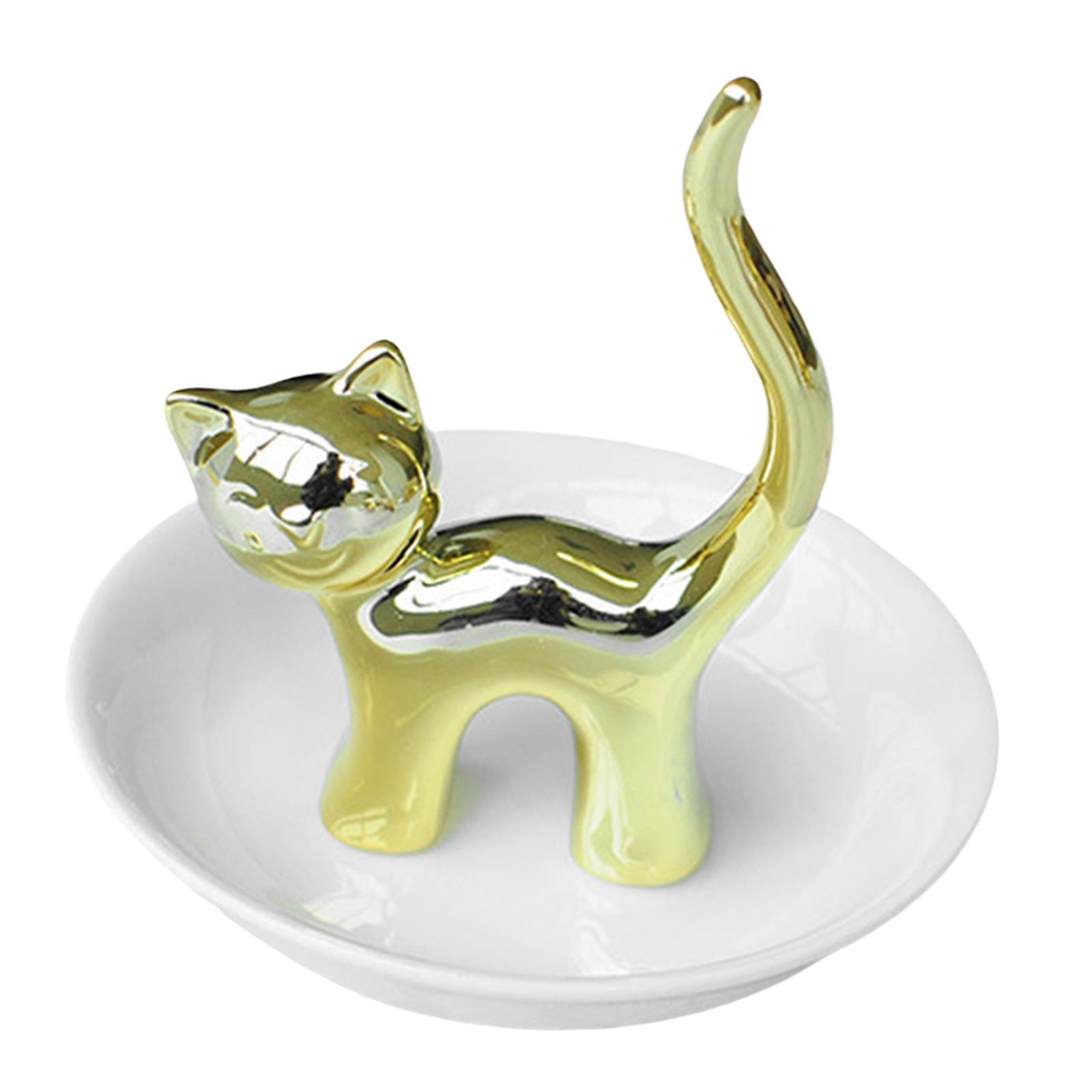 Cat Holder Sculpture Organizer Collectible for Office Home Ornament