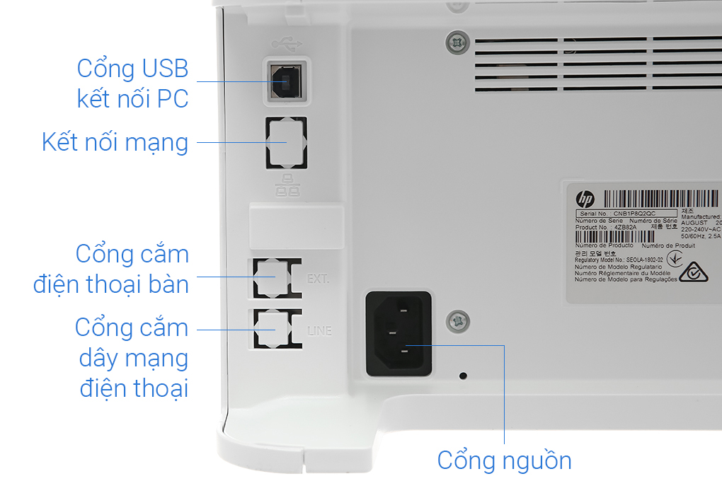 Máy in HP Laser Trắng đen đa năng In scan copy LaserJet 135a (4ZB82A)- Hàng chính hãng