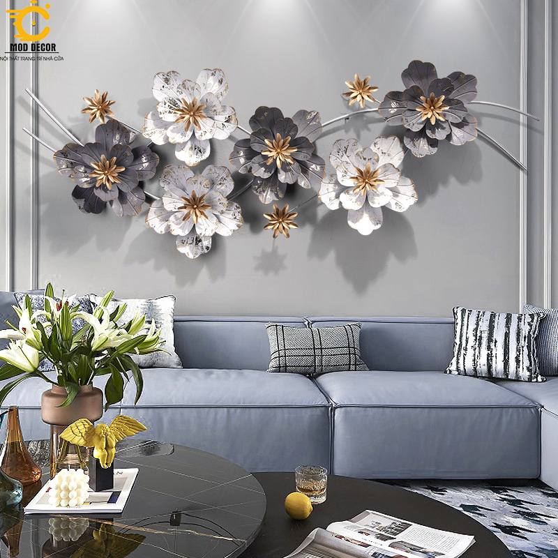 Tranh sắt treo tường trang trí MOD Decor, phong cách Bắc Âu nghệ thuật Lianzhang JJT mã 2087