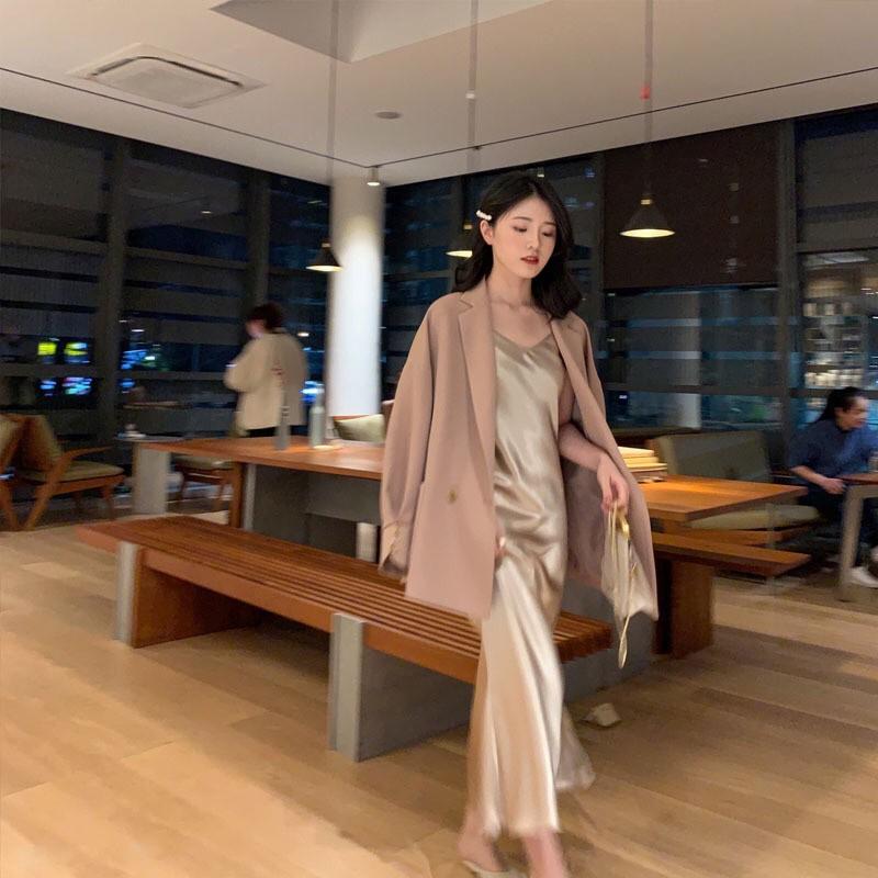(Hình thật ) Đầm phi lụa 2 dây cực sang chảnh quyến rũ HOT nhất 2020