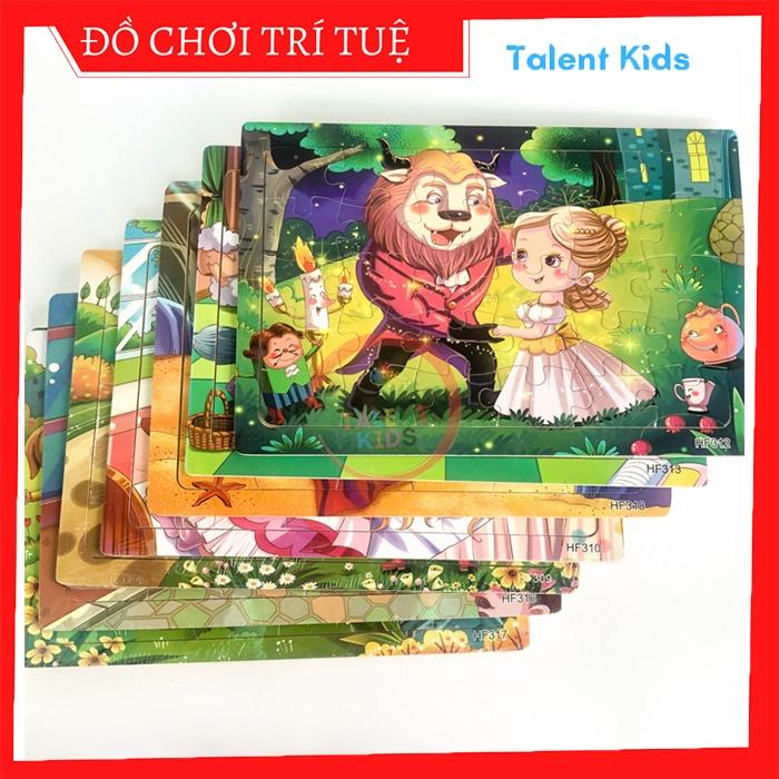 Đồ chơi xếp hình, tranh ghép hình 30 mảnh bằng gỗ cho bé 3 4 5 tuổi giúp bé phát triển trí tuệ
