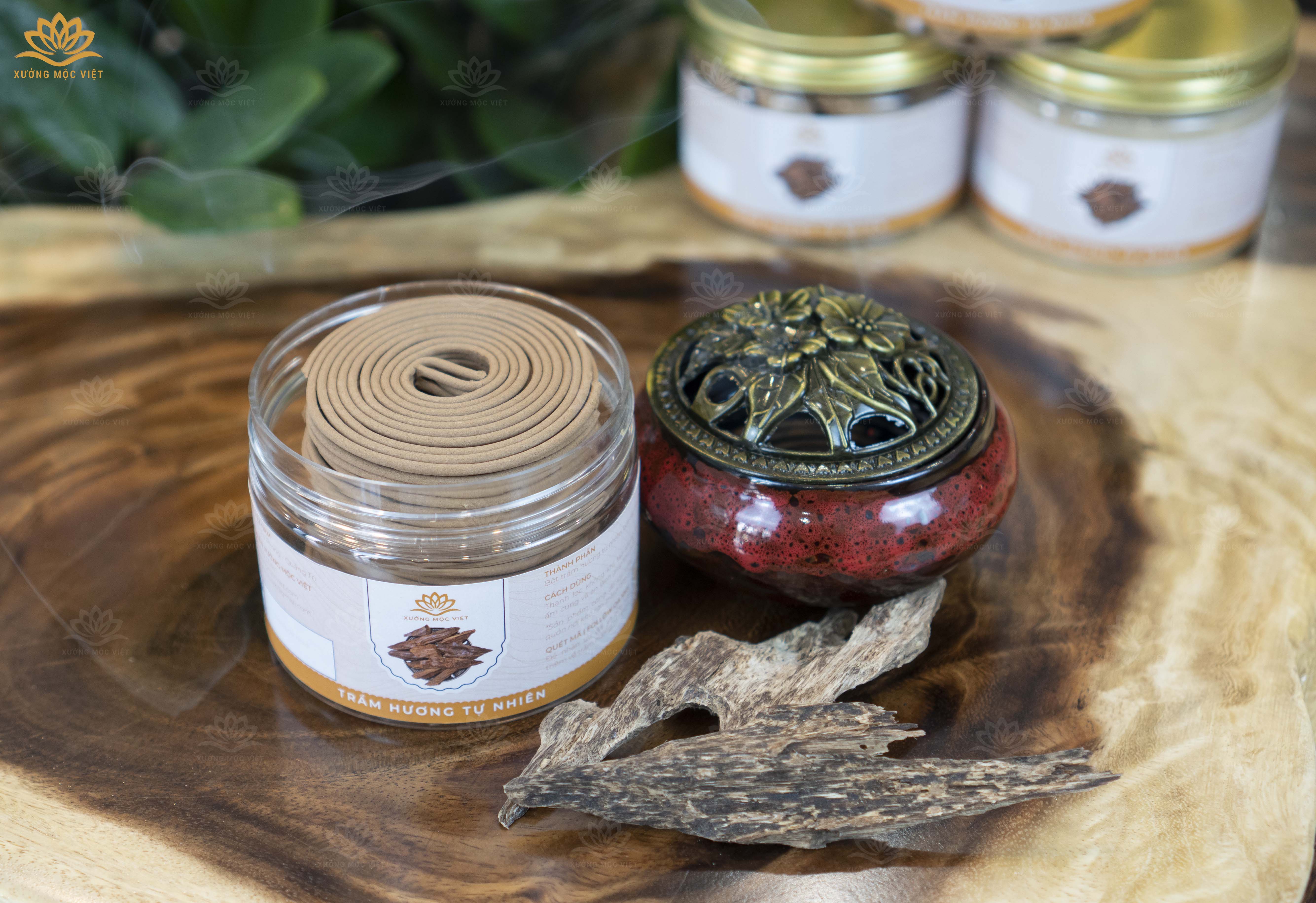 Nhang Khoanh Trầm Hương Tự Nhiên Sạch - 100% Organic Giúp Tinh Thần Thư Giãn, Giảm Căng Thẳng Với Hương Thơm Dịu Nhẹ