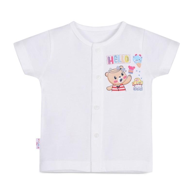 Áo cài giữa tay ngắn Hello BB size 5(3), 6(4), bé 10-13kg