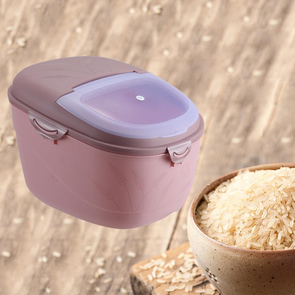 2X Kitchen Food Storage Container Rice Container Box with Lid Insect-proof
