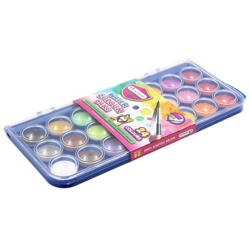 Hộp 24 Màu Nước Dạng Khô Master Art