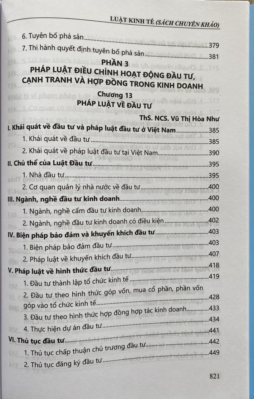 Luật Kinh Tế ( Sách Chuyên Khảo)