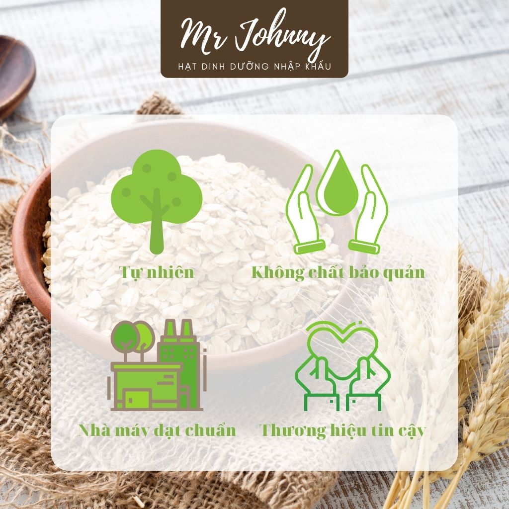 COMBO 2 Hộp Yến Mạch Úc Tươi Mr Johnny 320g - Cho người ăn kiêng, giảm cân