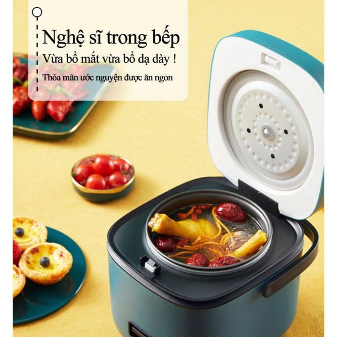 NỒI CƠM MINI CHỐNG DÍNH CHO VĂN PHÒNG HOẶC ĐI DU LỊCH RETRO JAPAN