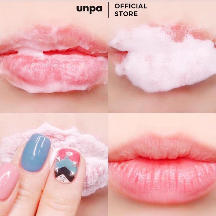 Gel Tẩy Tế Bào Chết Sủi Bọt Cho Môi Unpa Bubi Bubi Bubble Lip Scrub Red 10ml