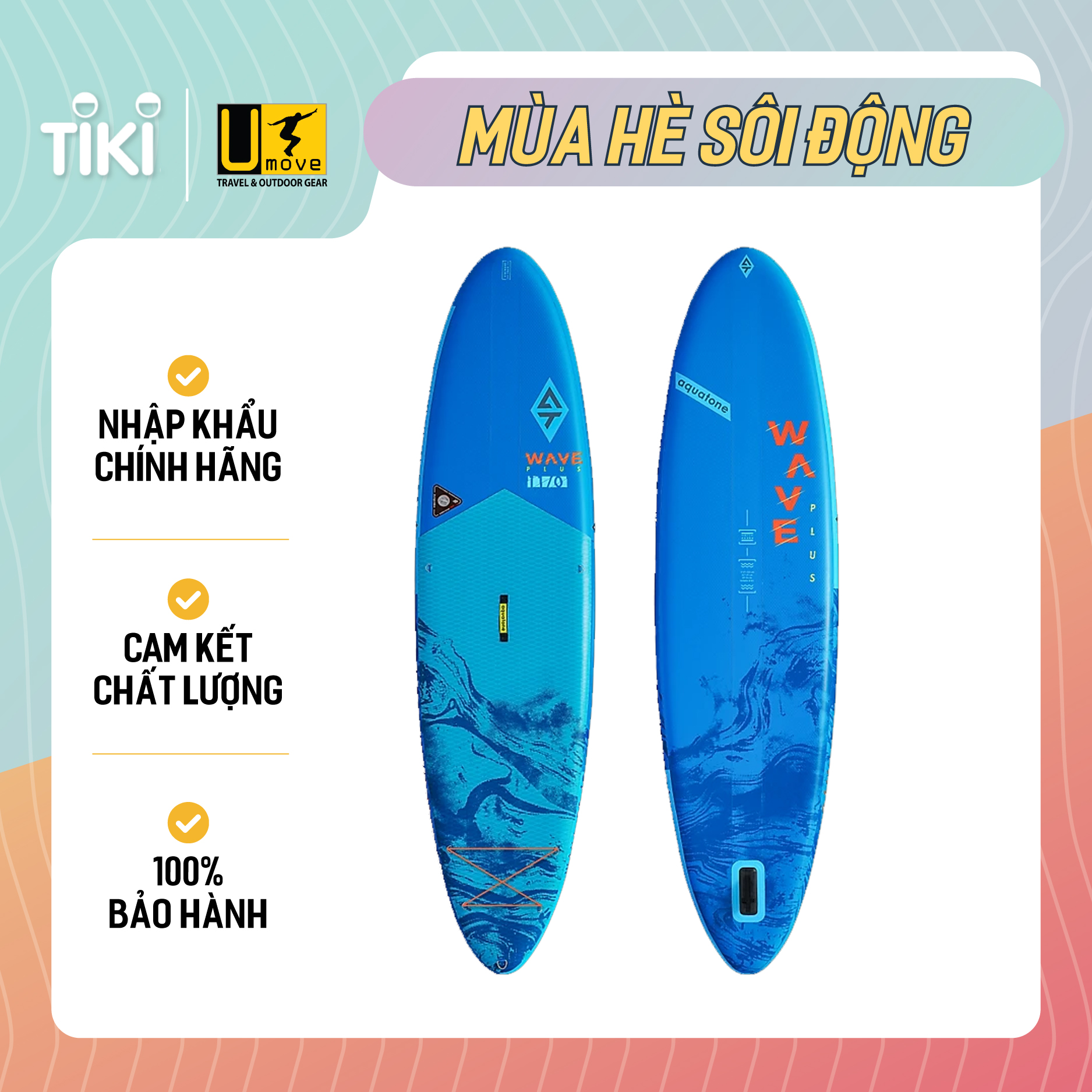 Ván SUP bơm hơi Aquatone Wave plus All-round 11'0" TS-211