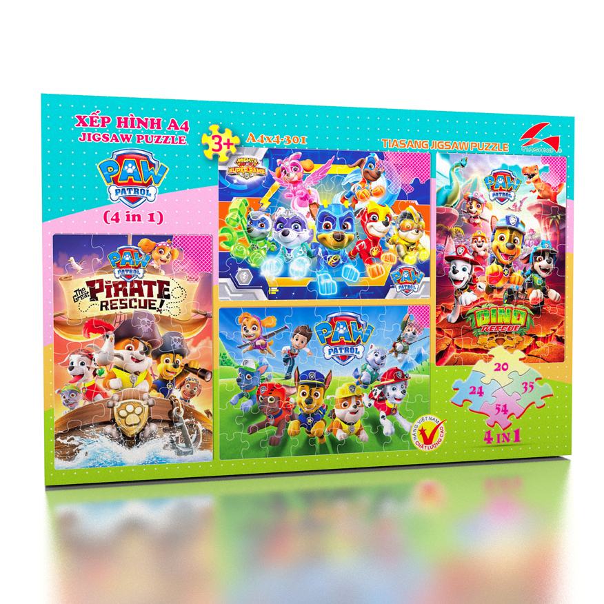 Xếp hình A4 (4 trong 1) - Paw Patrol