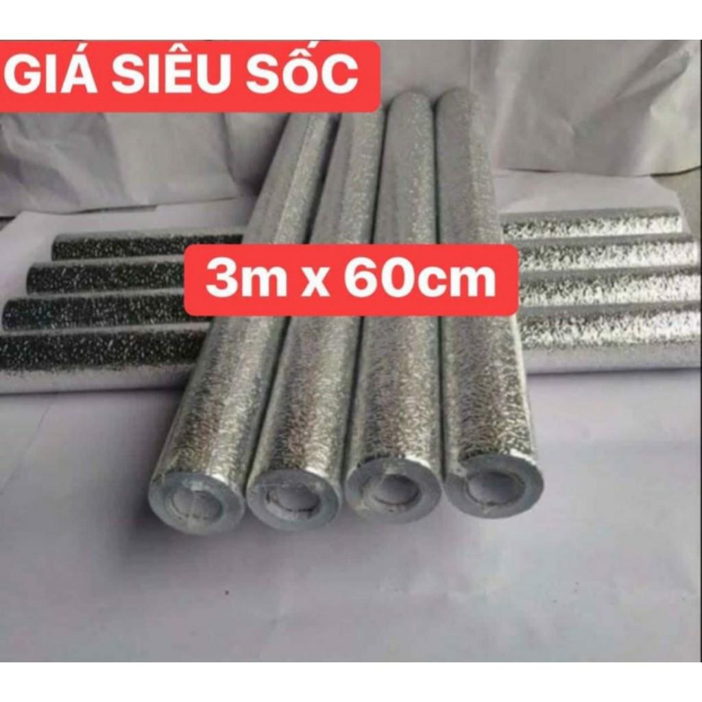 Giấy Bạc Dán Bếp Chống Bẩn KT 0.6x3m Không Thấm Nước,Dễ Lau Chùi