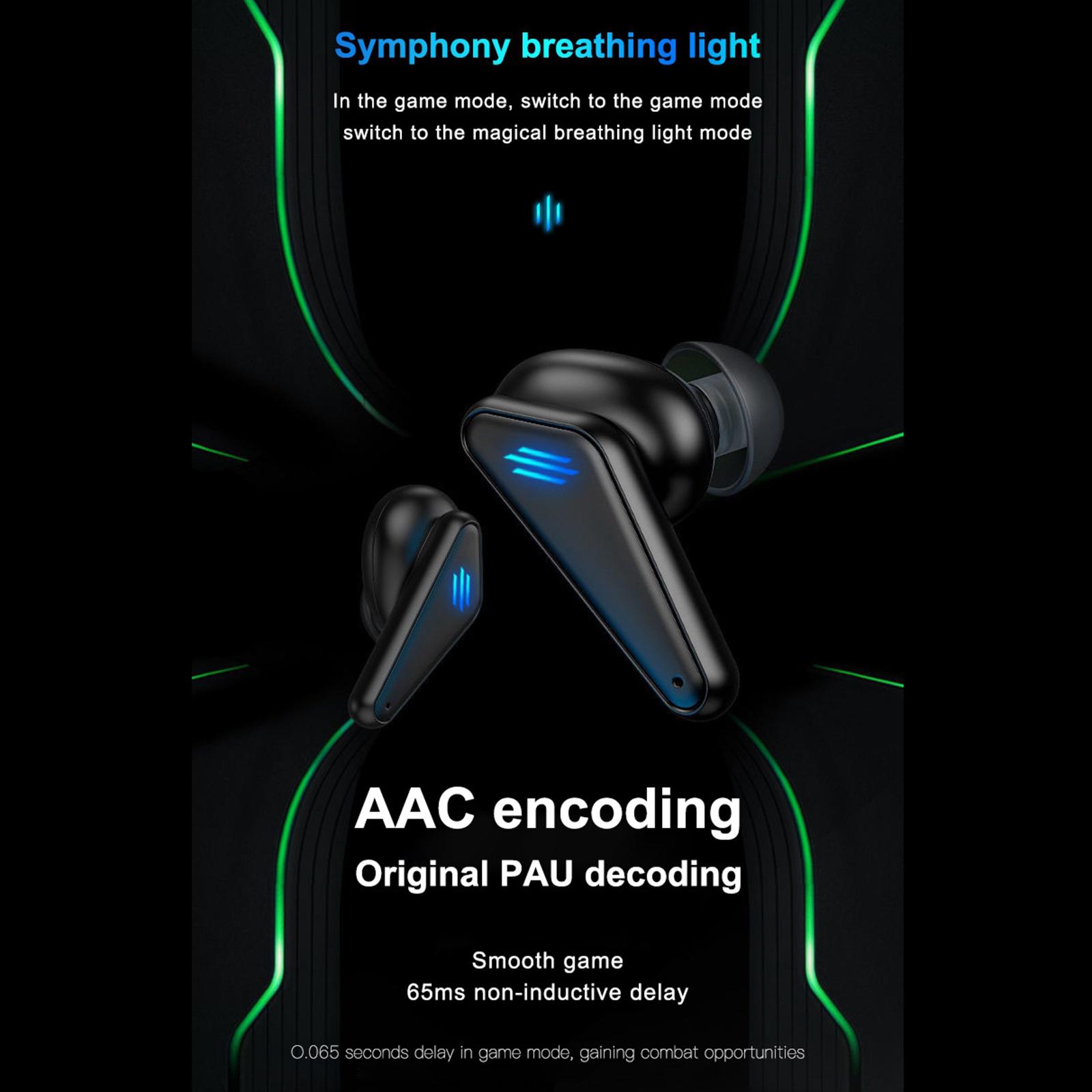 Gaming Headsets Bluetooth 5.0 Sports Headphone Earphones W/Charging Box