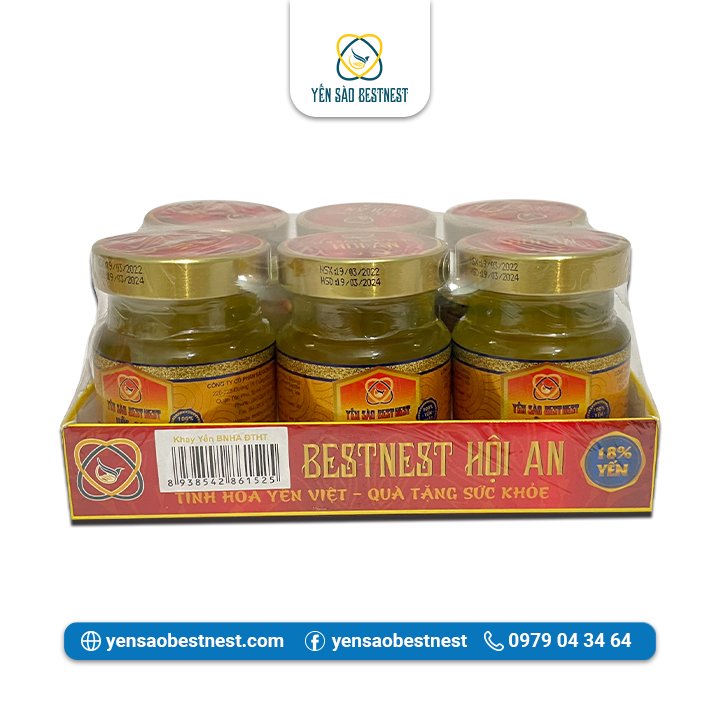 Tổ yến chưng sẵn BESTNEST HỘI AN 18% đông trùng hạ thảo