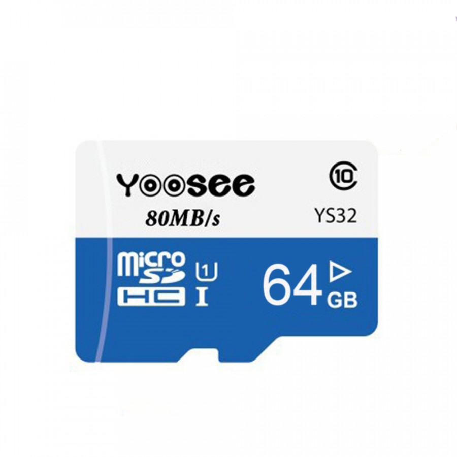 Thẻ Nhớ Camera Yoosee 64GB, Tốc Độ Đọc Class 10 - Hàng Chính Hãng