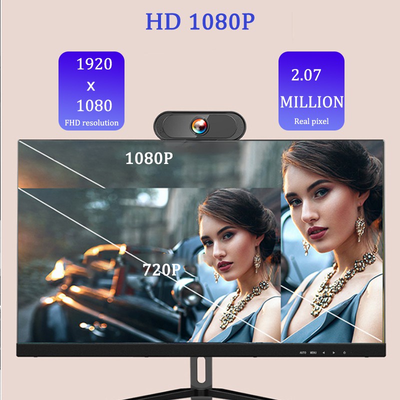 Webcam máy tính có mic full hd 1080p full box siêu nét dùng cho pc laptop