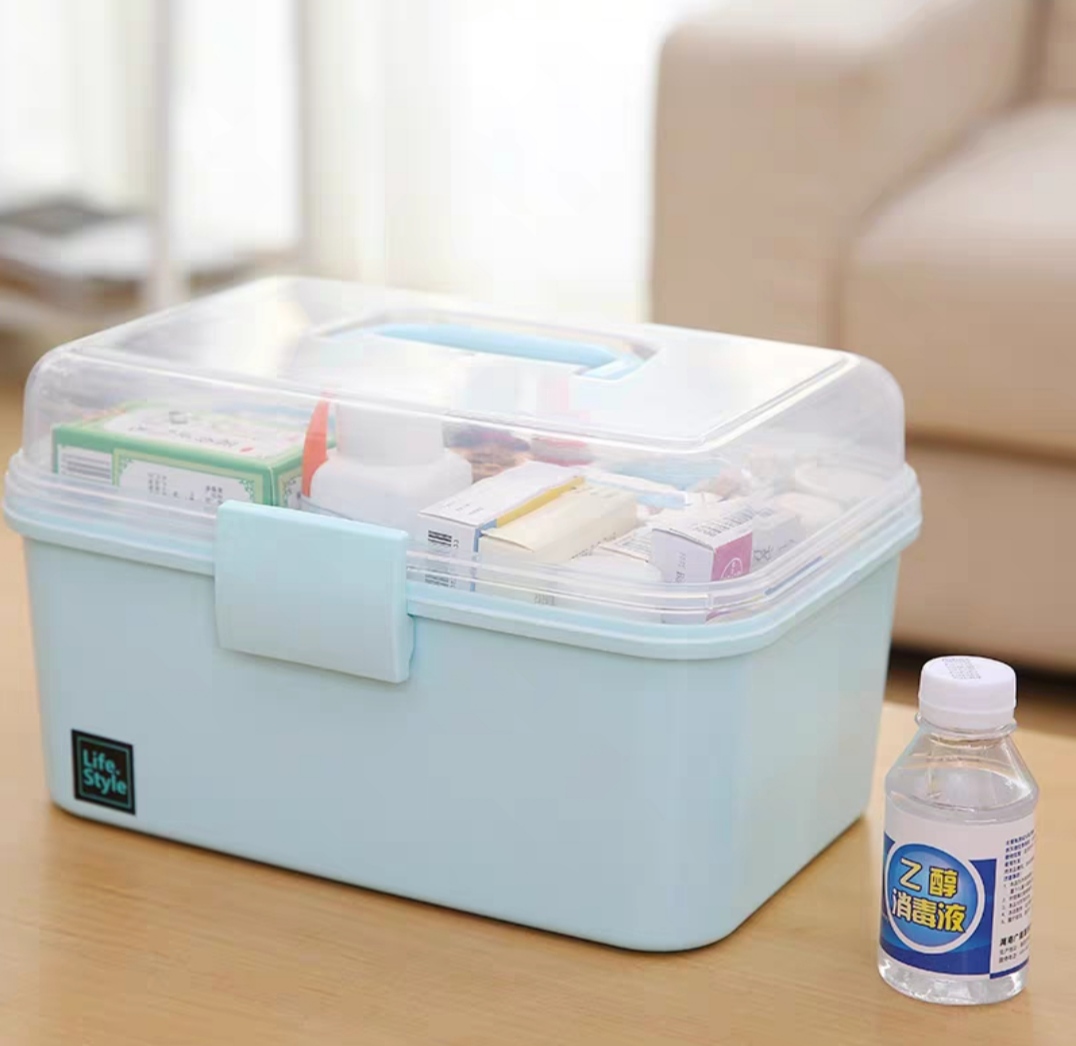 Hộp đựng dụng cụ y tế, tủ thuốc gia đình có quai xách