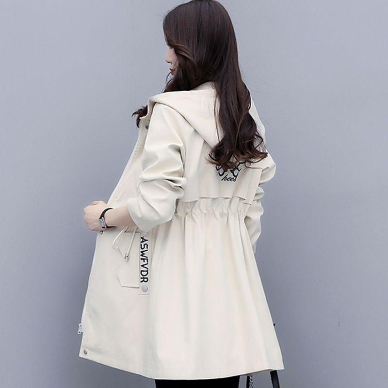 Áo Khoác Gió Dáng Dài Vừa Vặn Có Nón Phong Cách Hàn Quốc Thời Trang Mùa Thu Mới 2022