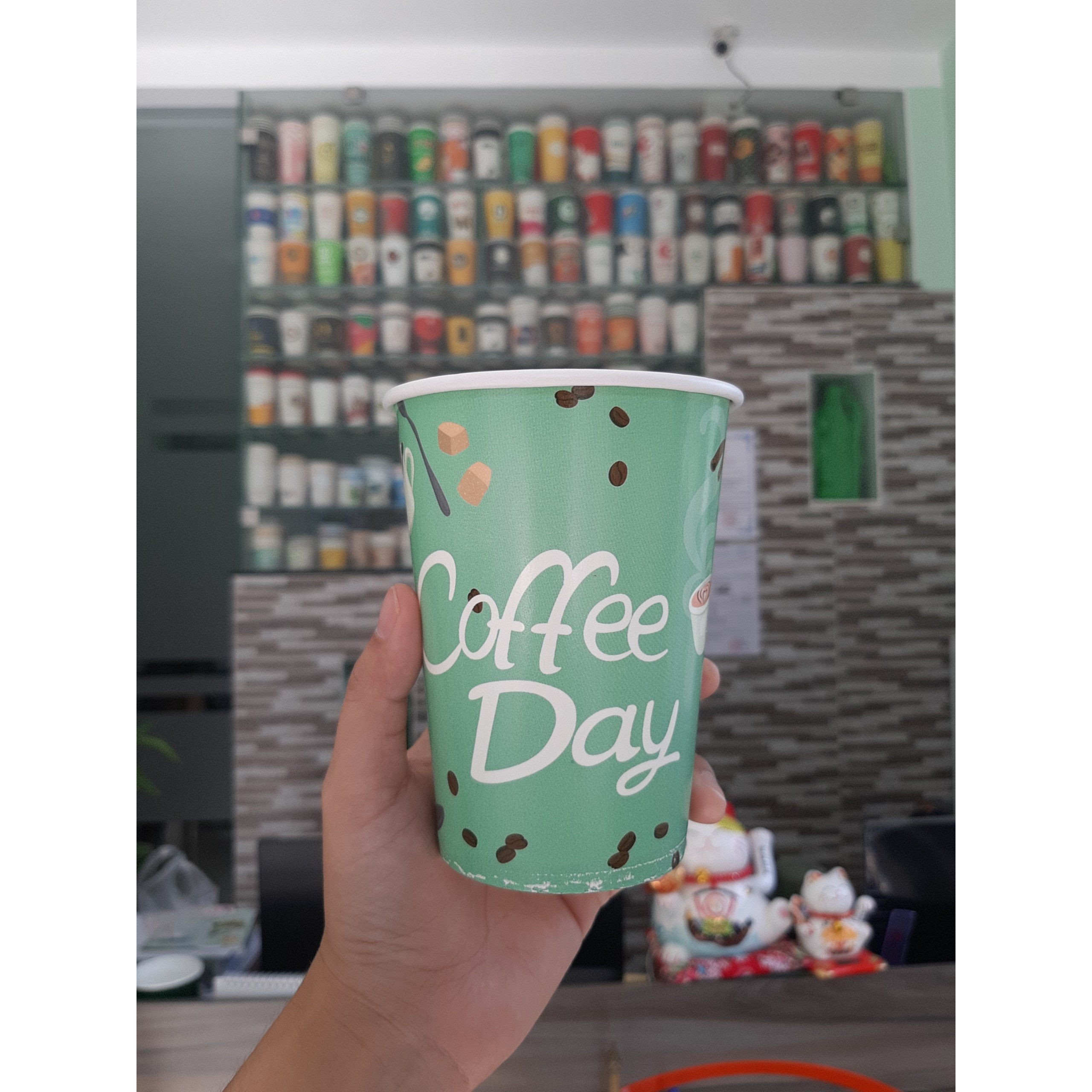 Ly giấy 14oz Coffee Day (360ml) 2PE lốc 50 cái (không gồm nắp)