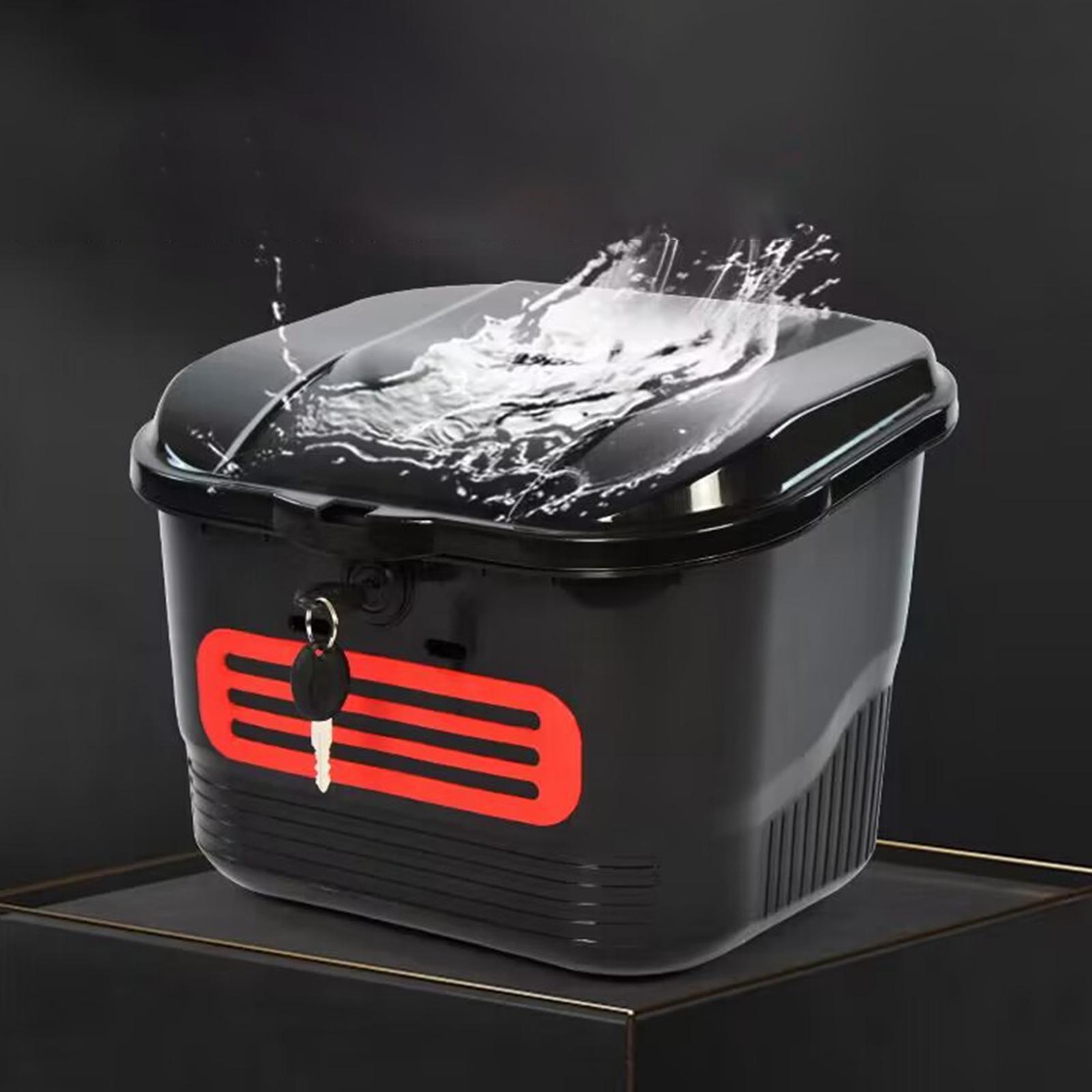 Bike Basket with Lock Container Waterproof Holder Accessories  Basket