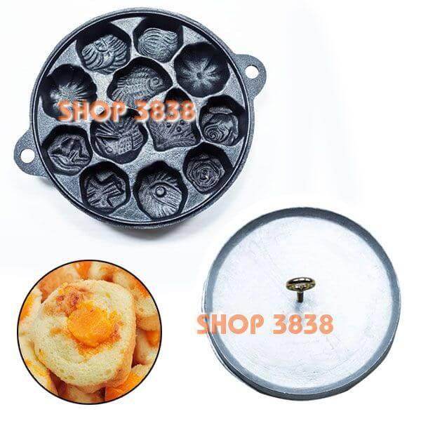 Khuôn Bánh Bông Lan Nướng Chống Dính 12 Bánh