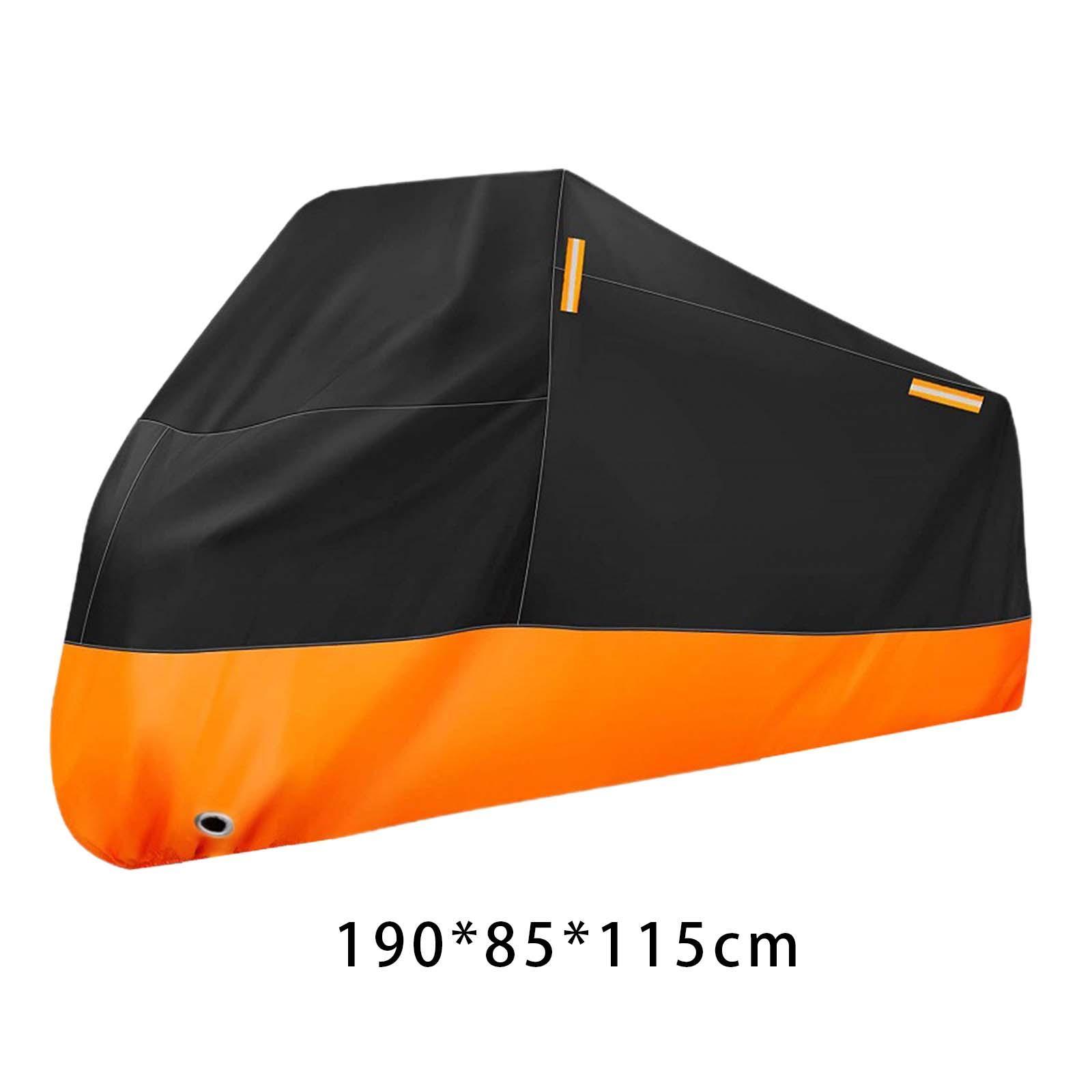 Universal Motorcycle Cover Protective Cover Windproof Buckles with Reflective Strips, Durable Waterproof Dustproof Rain Cover Motorbike Cover