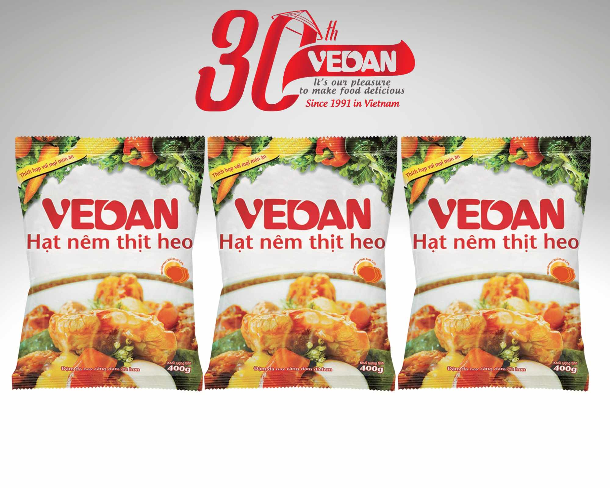 Hạt Nêm Thịt Heo-Xương Hầm VEDAN 3kg