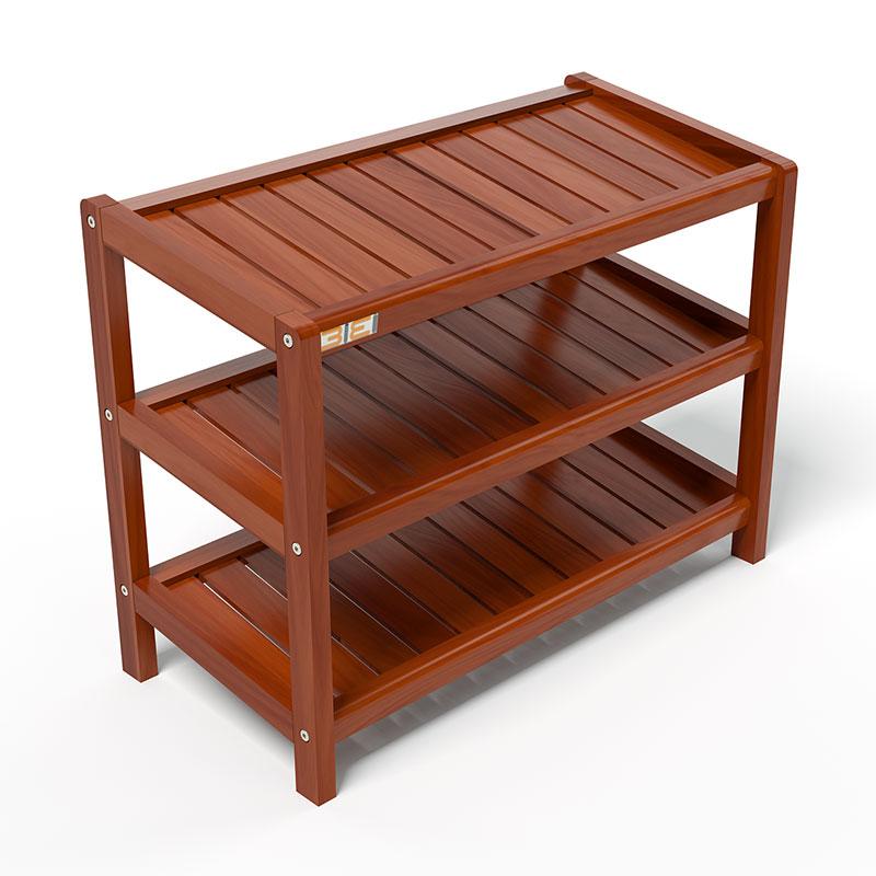 Kệ Dép 3 Tầng Gỗ Cao Su IBIE IB363 - Cánh Gián