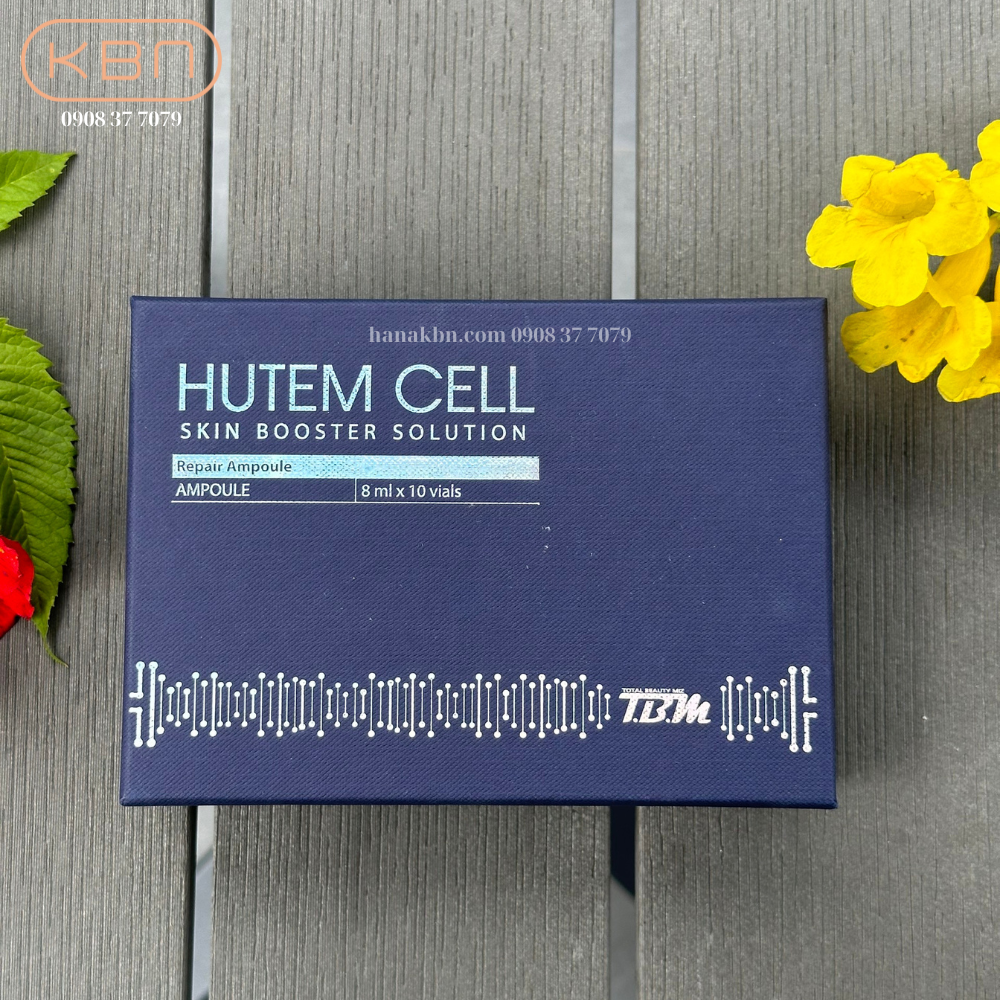 Tế Bào Gốc Tái Tạo Da Mặt Hutem Cell Hàn Quốc - Căng Bóng, Trắng Mịn, Mờ Nhăn, Mờ Nám Sạm