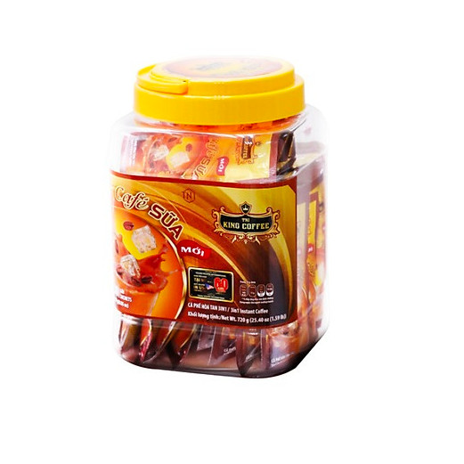 Cà phê Sữa 3in1 King Coffee Hộp 30 gói