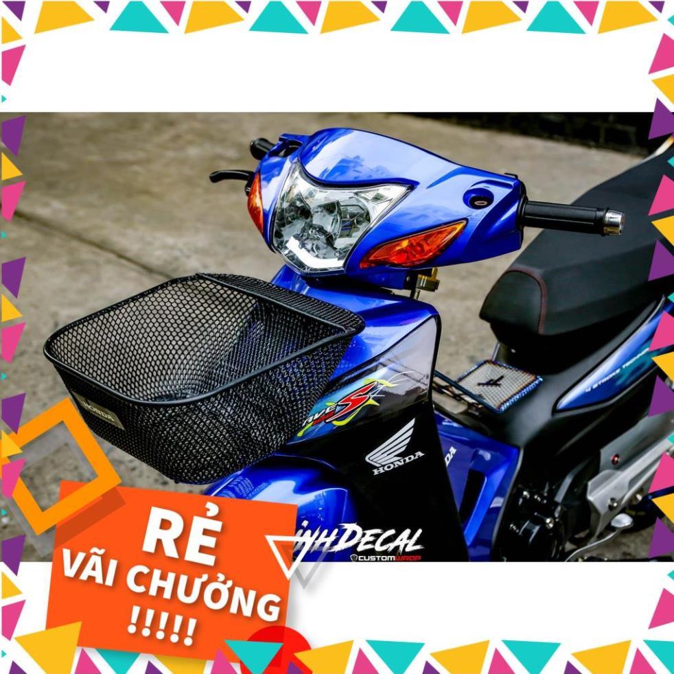 Tem Rời Wave 110 Mẫu Chữ S Xanh Vàng Đen