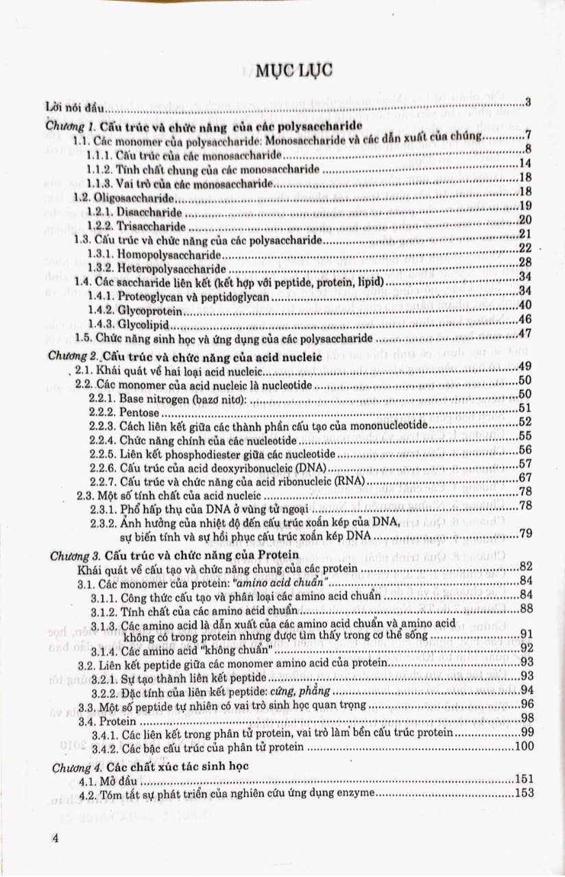 Hóa Sinh Học Các Chất Phân Tử Lớn Trong Hệ Thống Sống.