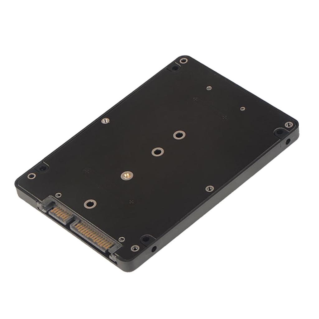 2Pack M.2 NGFF B-Key SSD to 2.5" SATA Adapter Card with Case Enclosure