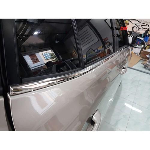 Nẹp chân kính xe dành cho Toyota Vios 2019-2020-2021 - Inox Sáng bóng